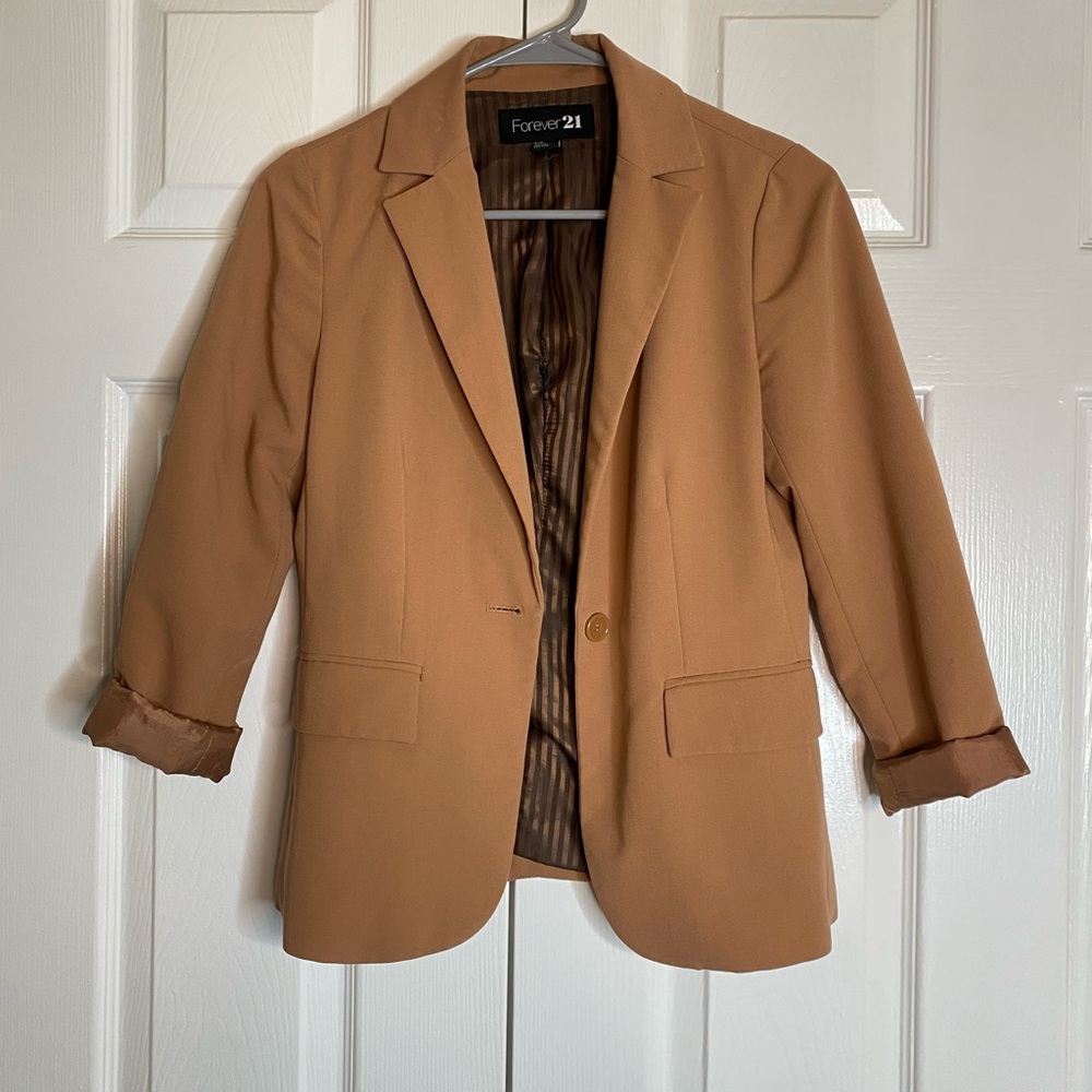 Camel color blazer